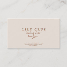 Rustikale moderne botanische Personalisierte Visit Visitenkarte