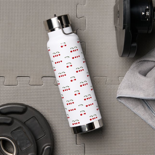 Rustikale moderne Kirschmuster Trinkflasche (Fitnessstudio)