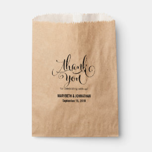 Rustikale Moderne wir machen Script Gastgeschenk H Geschenktütchen