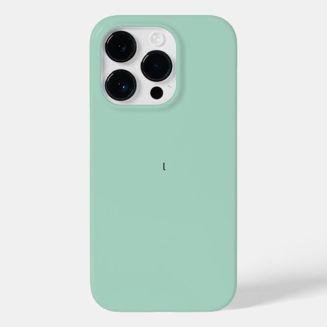 Rustikale Monogramm Blau Aquamarin Case-Mate iPhone 14 Pro Hülle (Rückseite)