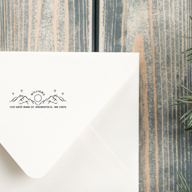 Rustikale Nachtadresse Handgeschriebener Individue Permastempel (Von Creator hochgeladen)