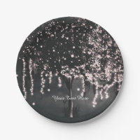 Rustikale nächtliche Mossy Tree Lights Hochzeiten