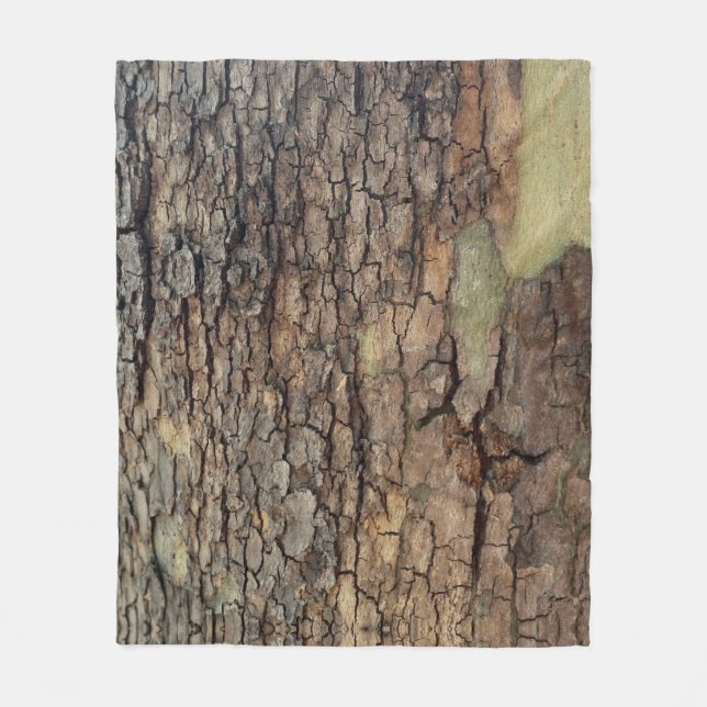 Rustikale Natur, Baumrinde Fleecedecke (Vorderseite)