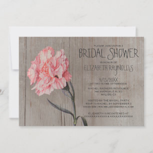 Rustikale Nelken Bridal Dusche Einladungen