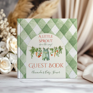 Rustikale Neutral Little Sprout Baby Shower Aktivi Gästebuch