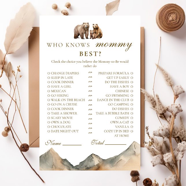 Rustikale, neutrale Bärenfamilie, die Mami am best (Von Creator hochgeladen)