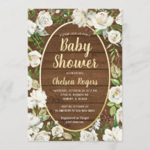 Rustikale neutrale Country-Babydusche