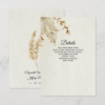 Rustikale neutrale Groß-Hochzeit von Boho Pampas