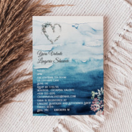 Rustikale Ocean Lingerie Dusche Einladung