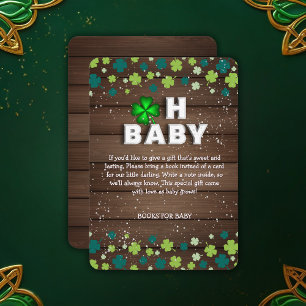 Rustikale Oh Baby St. Patrick's Day Babyparty Begleitkarte