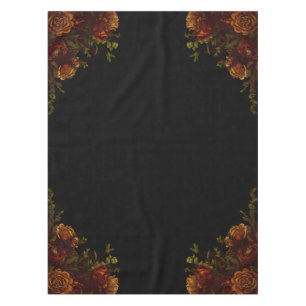 Rustikale Orange Black Elegante Hochzeit Einladung Tischdecke