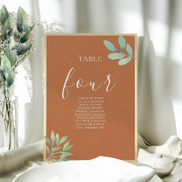 Rustikale Orange Hochzeitstabelle