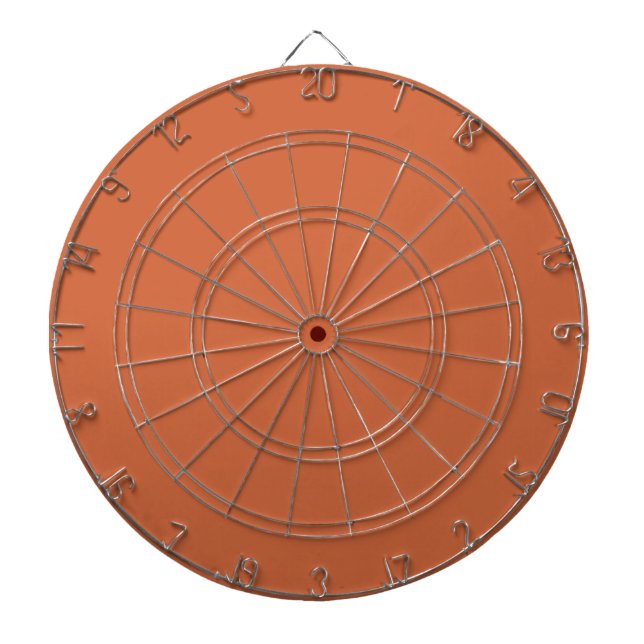 Rustikale Orange Solid Color | Classic | elegant Dartscheibe (vorne)