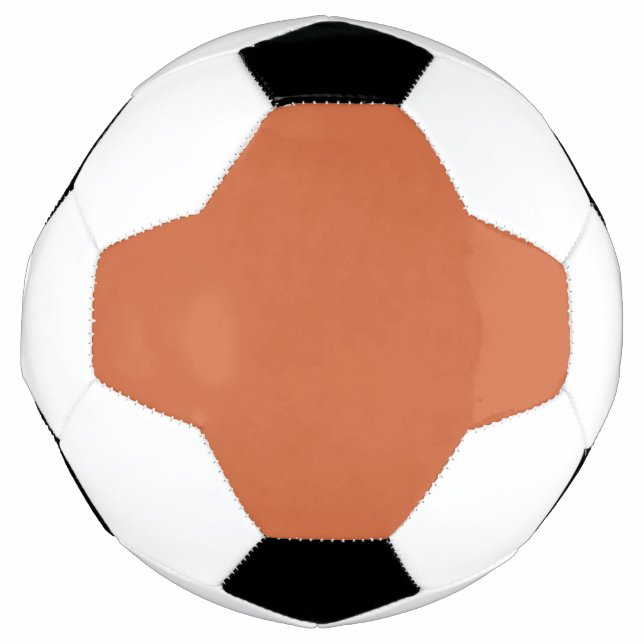 Rustikale Orange Solid Color | Classic | elegant Fußball (Vorderseite)