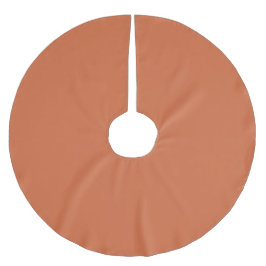 Rustikale Orange Solid Color | Classic | elegant Polyester Weihnachtsbaumdecke