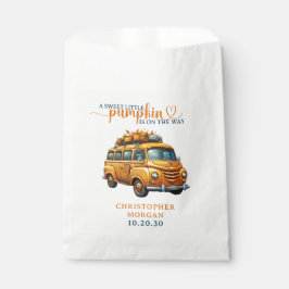 Rustikale Orange Truck Kleine Pumpkin Baby Dusche Geschenktütchen