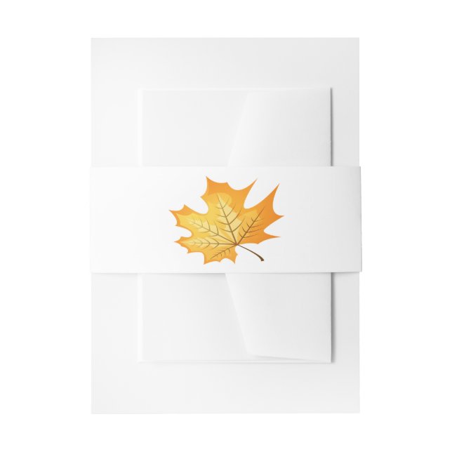 Rustikale Orangenblüte Hochzeit - rustikal, Herbst Einladungsbanderole (Vorderseite Beispiel)