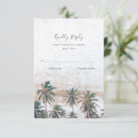 Rustikale Palm Tree Beach Hochzeit in Urlaubsort