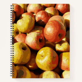 Rustikale Pastel farbiger Fall Apple Notizbuch