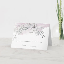 rustikale Pastell Botanics Hochzeitstisch Karte