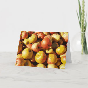 Rustikale Pastelle Fall Holiday Apple Harvest Karte