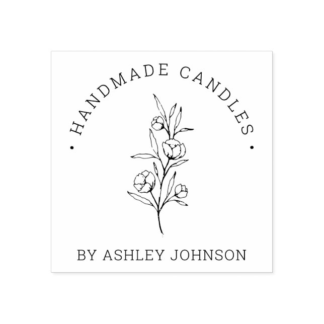 Rustikale Personalisierte Handarbeit von Gummistempel (Prägung)