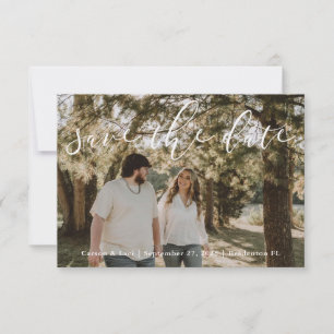 "Rustikale Personalisierte Hochzeit speichern Sie Save The Date