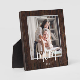 Rustikale Personalisierte Muttertagsplatte Fotoplatte