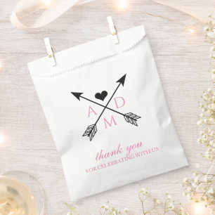 Rustikale Pfeile Monogram Fevor Bag Geschenktütchen
