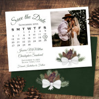 Rustikale Pinecones Hochzeitskalender & Foto