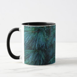 Rustikale Pinienbäume | Kiefernwald | grüne Nadelb Tasse