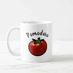 Rustikale Pomodoro-Italienische-Tomaten-Grafik Kaffeetasse
