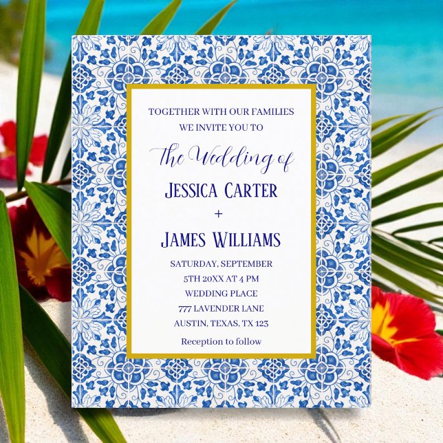 Rustikale portugiesische Fliesen mediterrane Hochz (Von Creator hochgeladen)