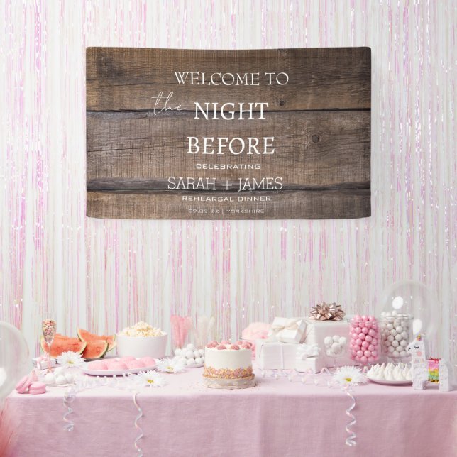 Rustikale Probe Banner (Party)