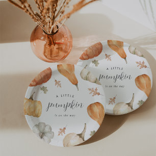 Rustikale Pumpkins Fall Baby Dusche Pappteller