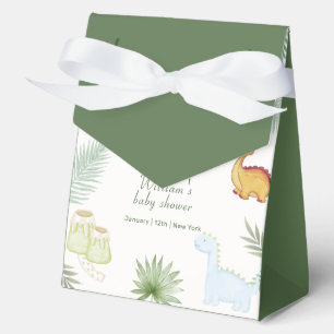 Rustikale Rawr-Vulkan-Tropen-Dinosaurier-Baby-Part Geschenkschachtel