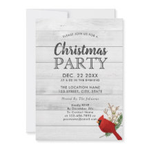 Rustikale Red Bird Holly Woliday Party