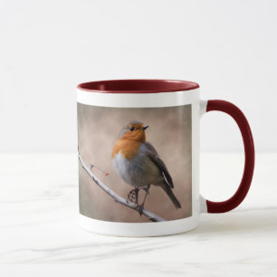 Rustikale Robin-Tasse Tasse