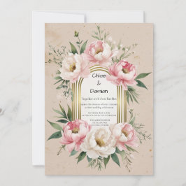 Rustikale Romantik Boho Hochzeit Einladung