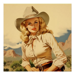 Rustikale Romantik-Couture: Wild-West-Flüstern Poster