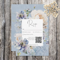 Rustikale Romantik Dusty Blue White Floral
