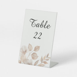Rustikale Romantik-Hochzeitstisch  Sockelschild