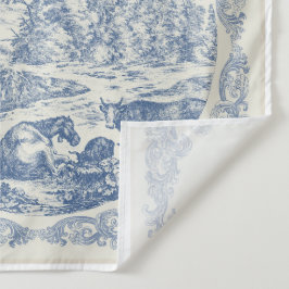Rustikale Romantische Vintage Delft Blaue Fliesen Wandteppich