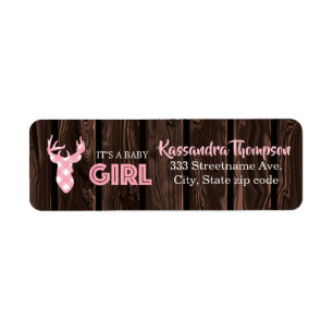 Rustikale rosa karierte Rotwild ist es ein