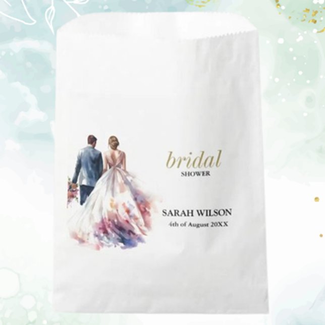 Rustikale Rose Boho Floral Wedding Geschenktütchen (Delight your guests with a Rustic Rose Boho Floral Wedding Favor Bag—charming, elegant, and perfect )