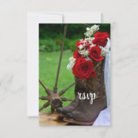 Rustikale Rose Cowboy Boots Country Wedding UAWG