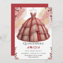 Rustikale Rose Gold Quinceñera Geburtstag