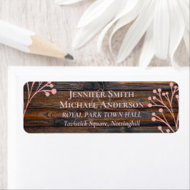 Rustikale ROSE GOLD Wedding Pink Wood Budget