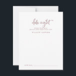 Rustikale Rose Goldenes Drehbuch Hinweiskarte<br><div class="desc">Diese rustikalen Rose Gold Drehbuch Tag-Idee-Karten sind die perfekte Aktivität für ein Land Hochzeit Empfang oder Brautparty. Das schlichte und moderne Rose-Gold-Rosa-Weiß-Design besticht durch eine einzigartige handgeschriebene Kalligraphie, die in einem zeitgenössischen minimalistischen Boho-Stil gehalten ist. Anpassbar in jeder Farbe. Behalt das Design minimal und simpel, wie es ist, oder personalisiere...</div>