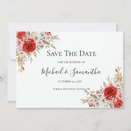 Rustikale Rose Save The Date
